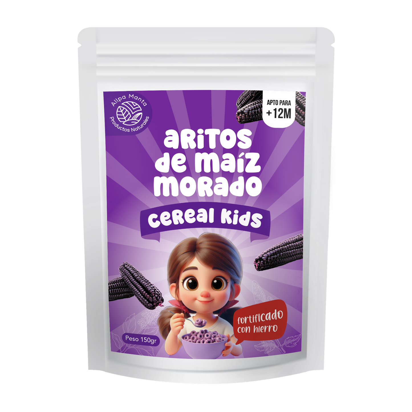Cereal de Aritos de Maíz Morado