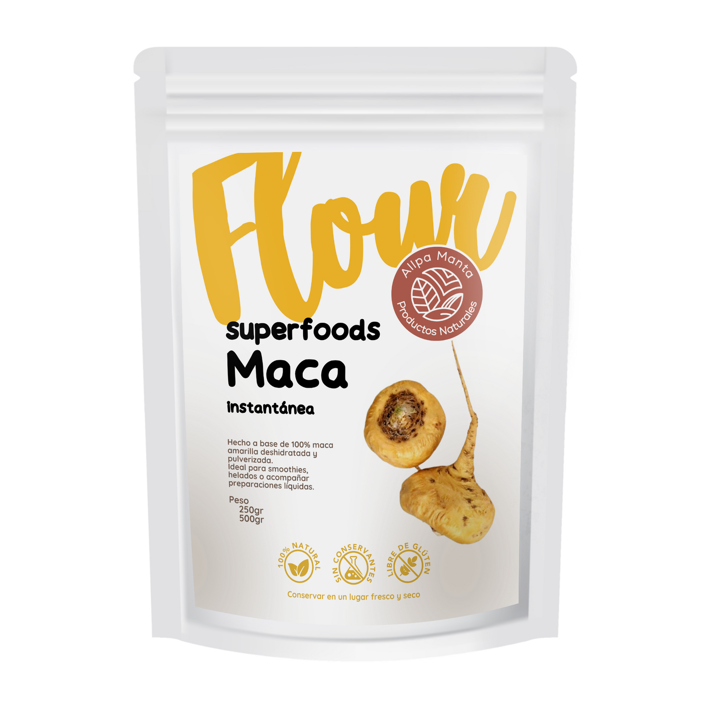 Maca Amarilla en Polvo Instantáneo