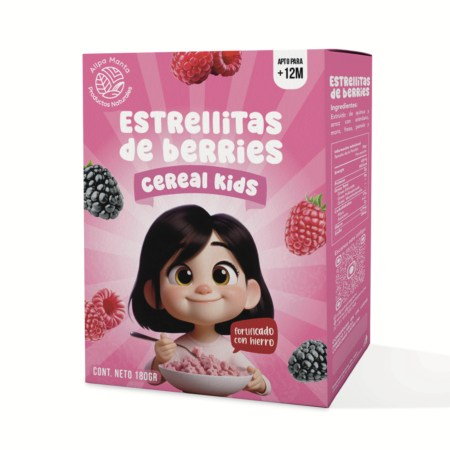 Cereal Estrellitas de berries (con hierro)