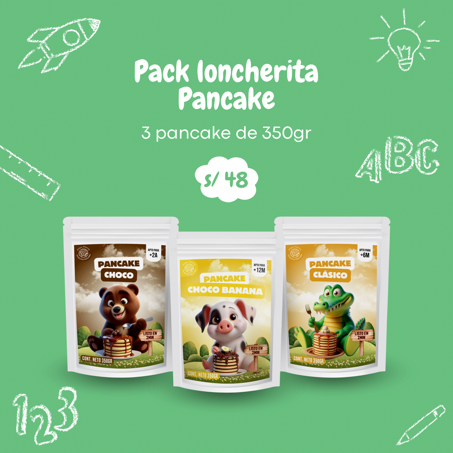 Pack Loncherita Pancakes