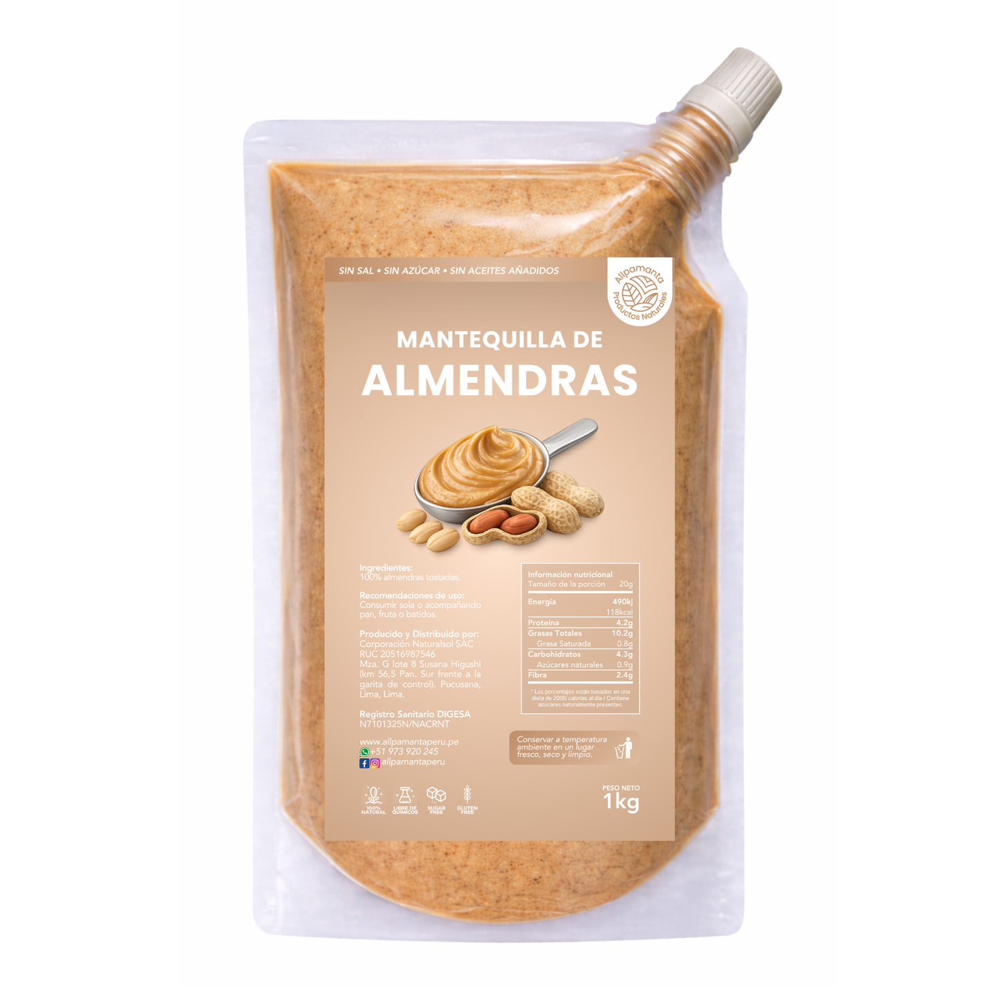 Mantequilla de Almendras