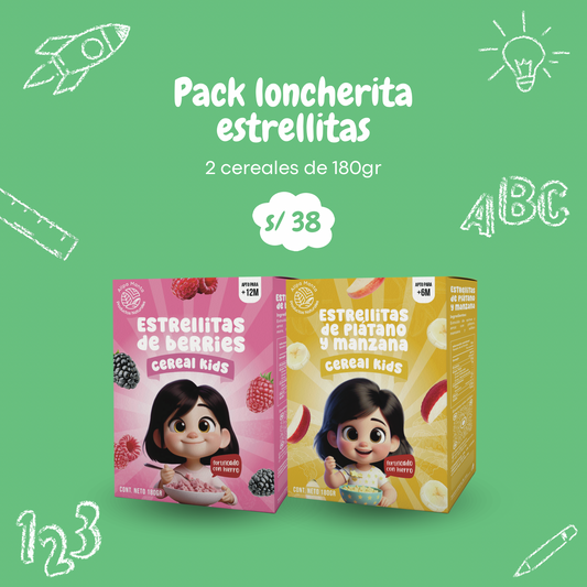 Pack Cereales Estrellitas de 180gr c/u