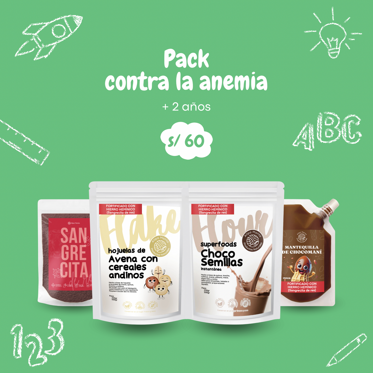 Pack contra la anemia 2 años