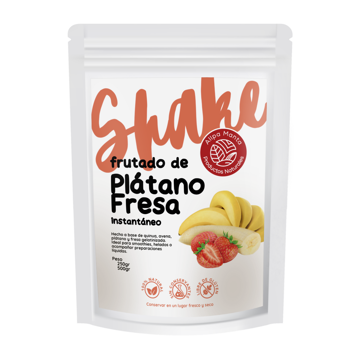 Frutado de Plátano y Fresa Instantáneo