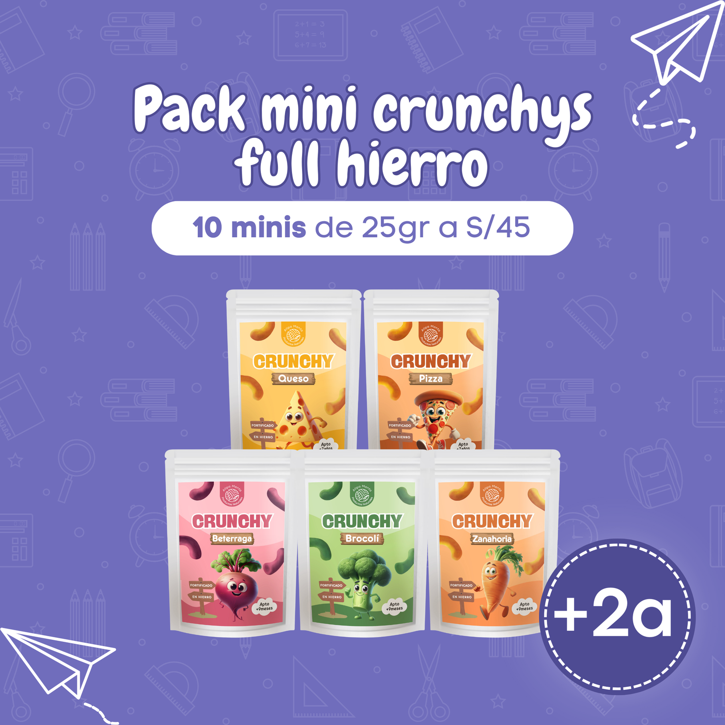 Pack minis crunchys
