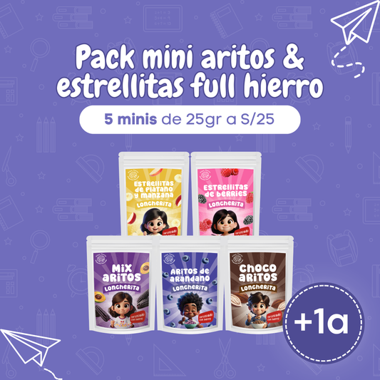 Pack mini aritos & estrellitas